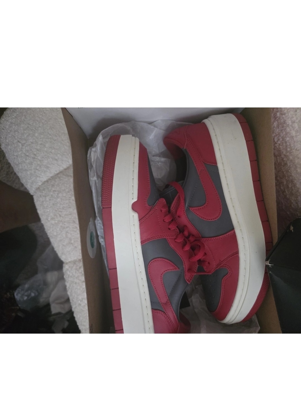 Nike Red & Gray Sneakers